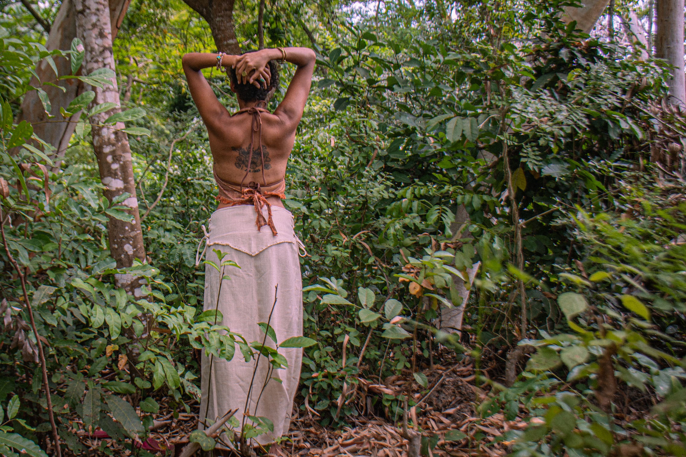 Tribal Skirt with Two Slits