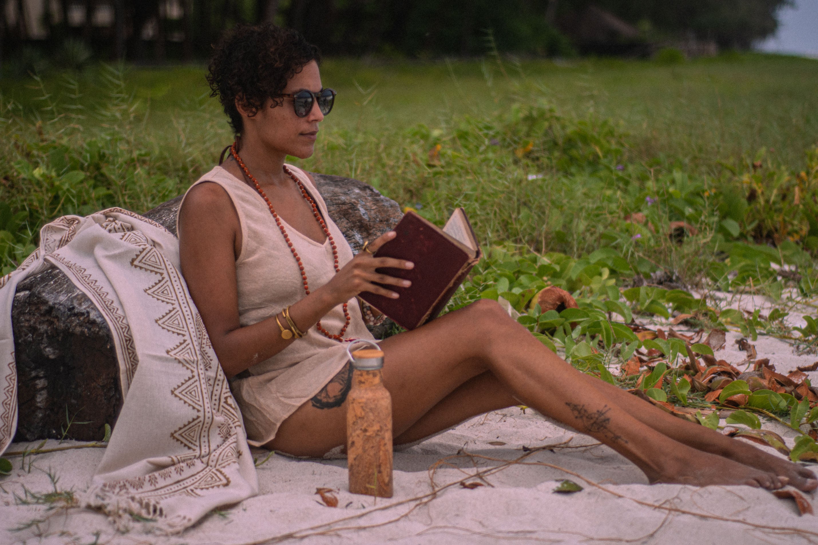 Natural Jute Long Tank Top