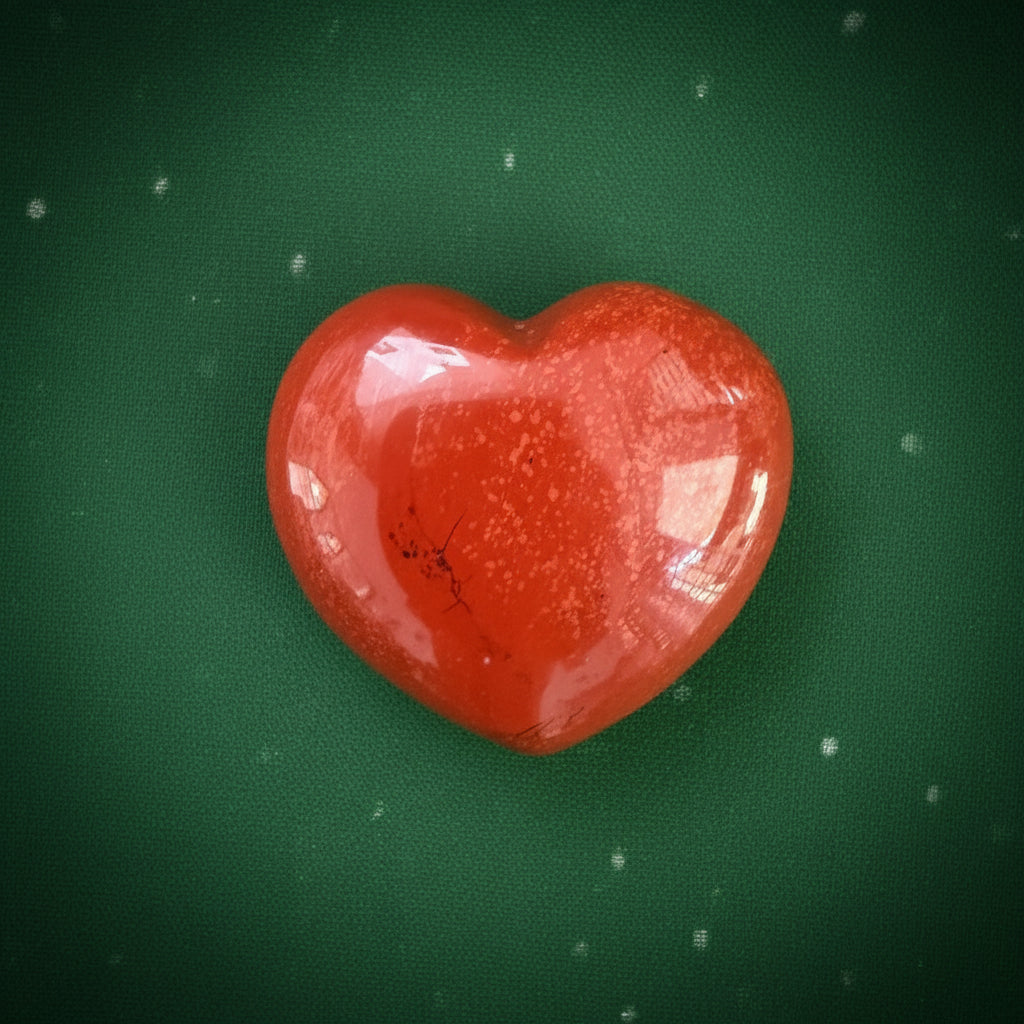 Red Jasper Heart