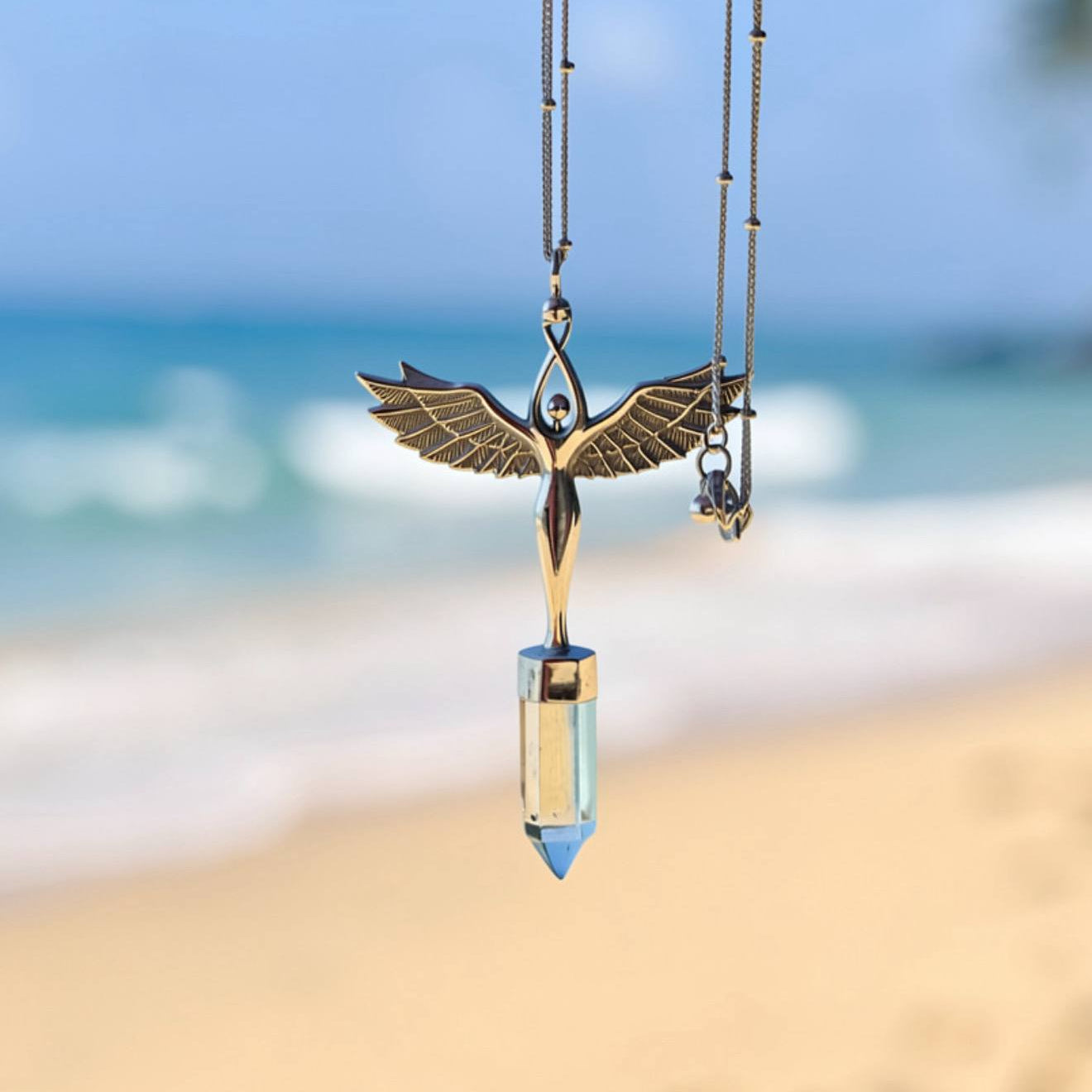 Aqua Andara Blue Luna Angel Silver