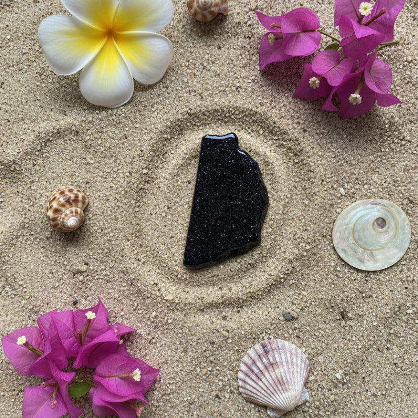 Blue Goldstone Flat Freeform