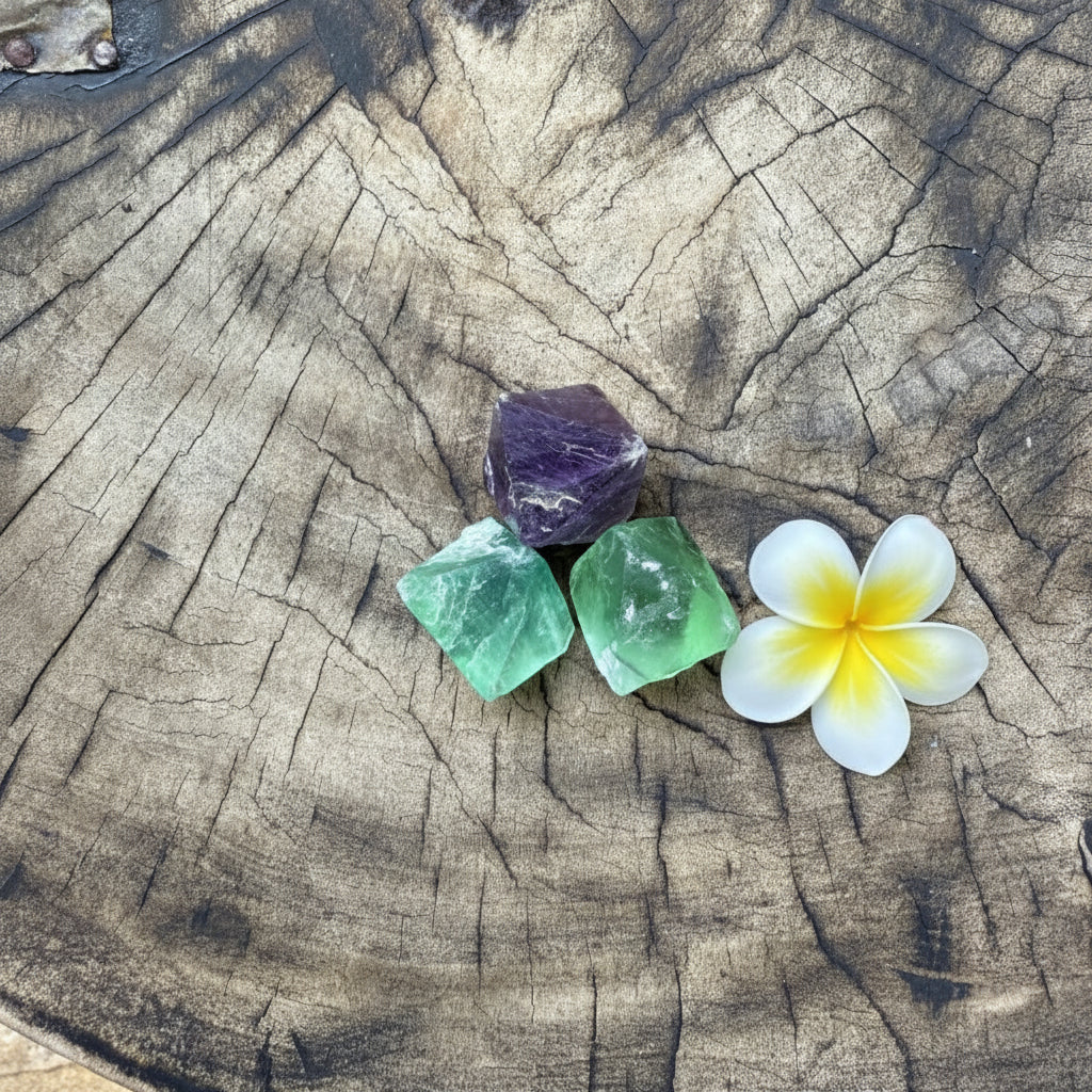 Fluorite Octahedron Tray