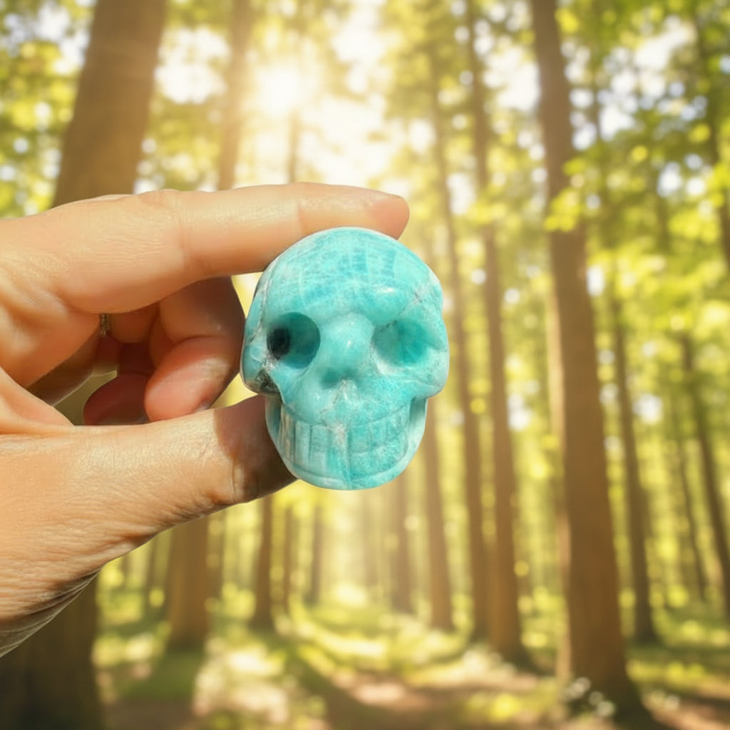 Amazonite Skull Small