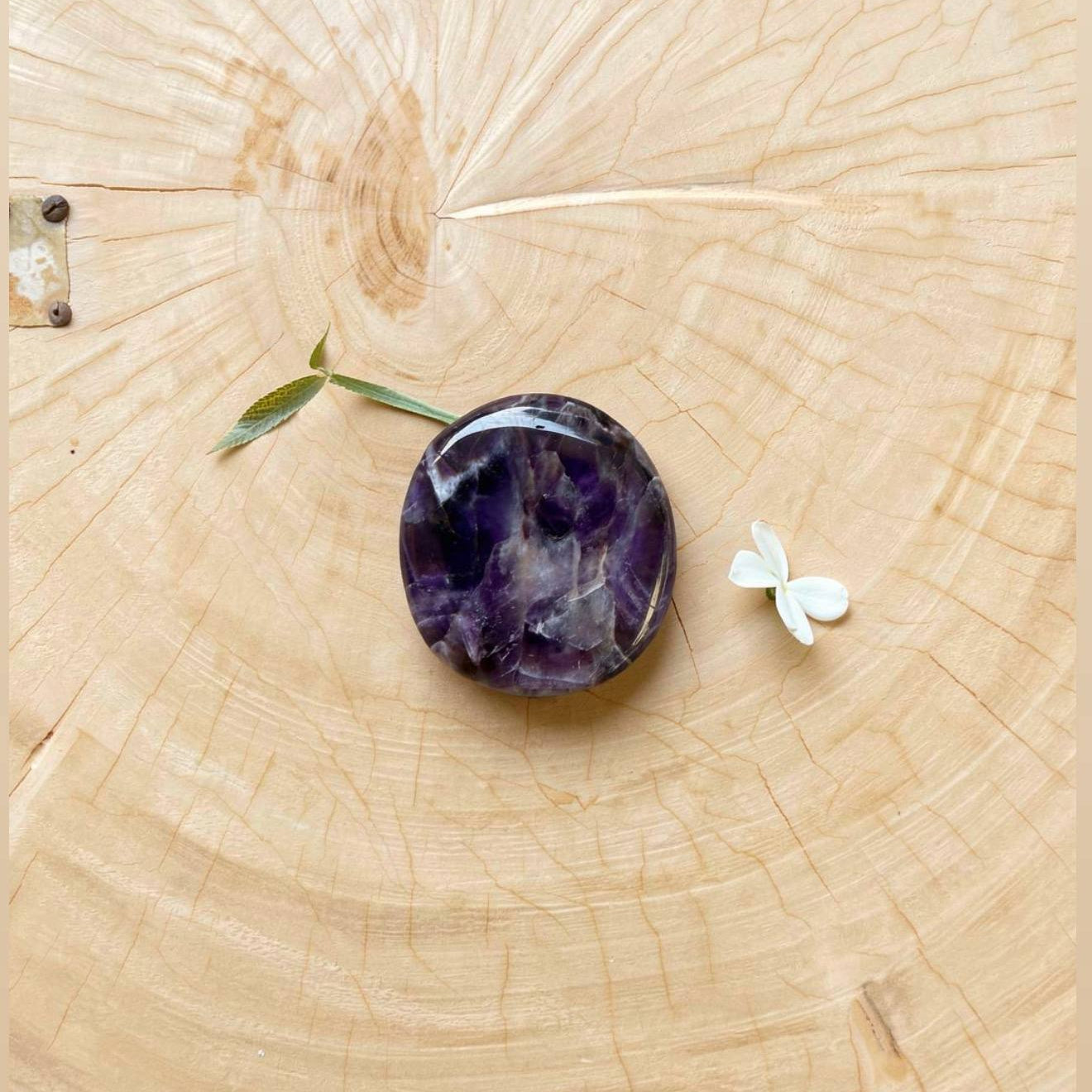Amethyst Chevron Palmstone