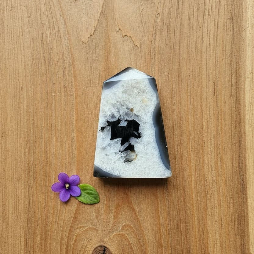 Black Agate Onyx Tower Premium