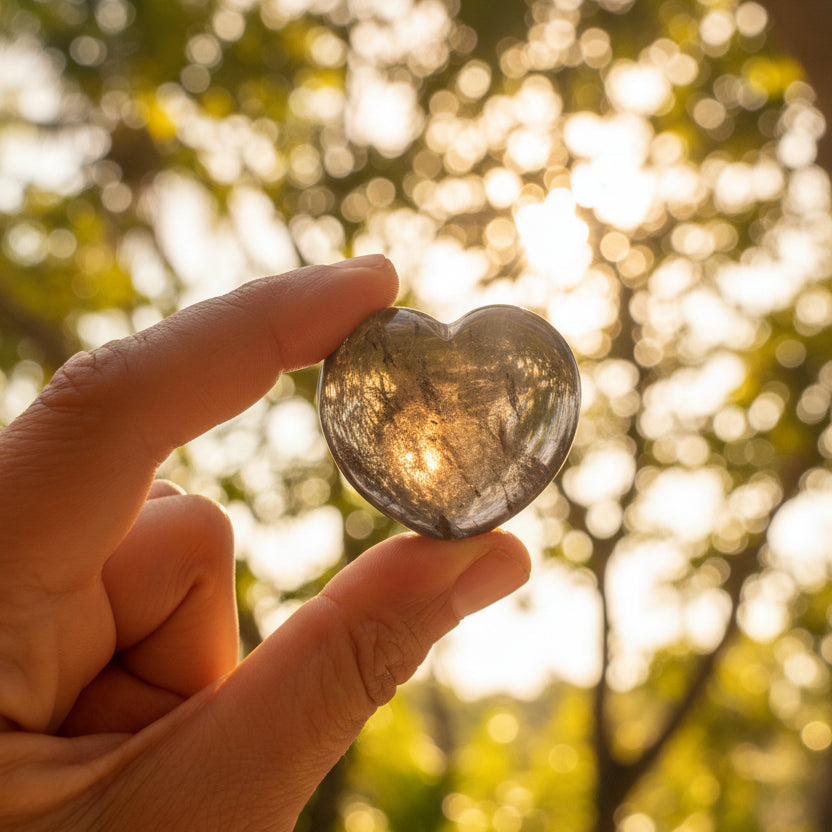 Smoky Quartz Heart