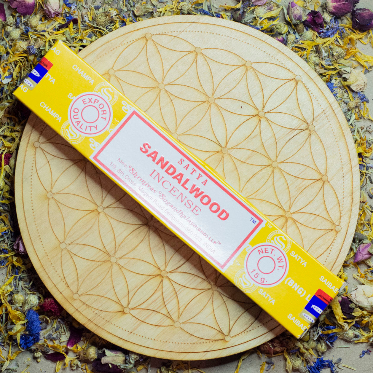 Satya Sandalwood Incense Box