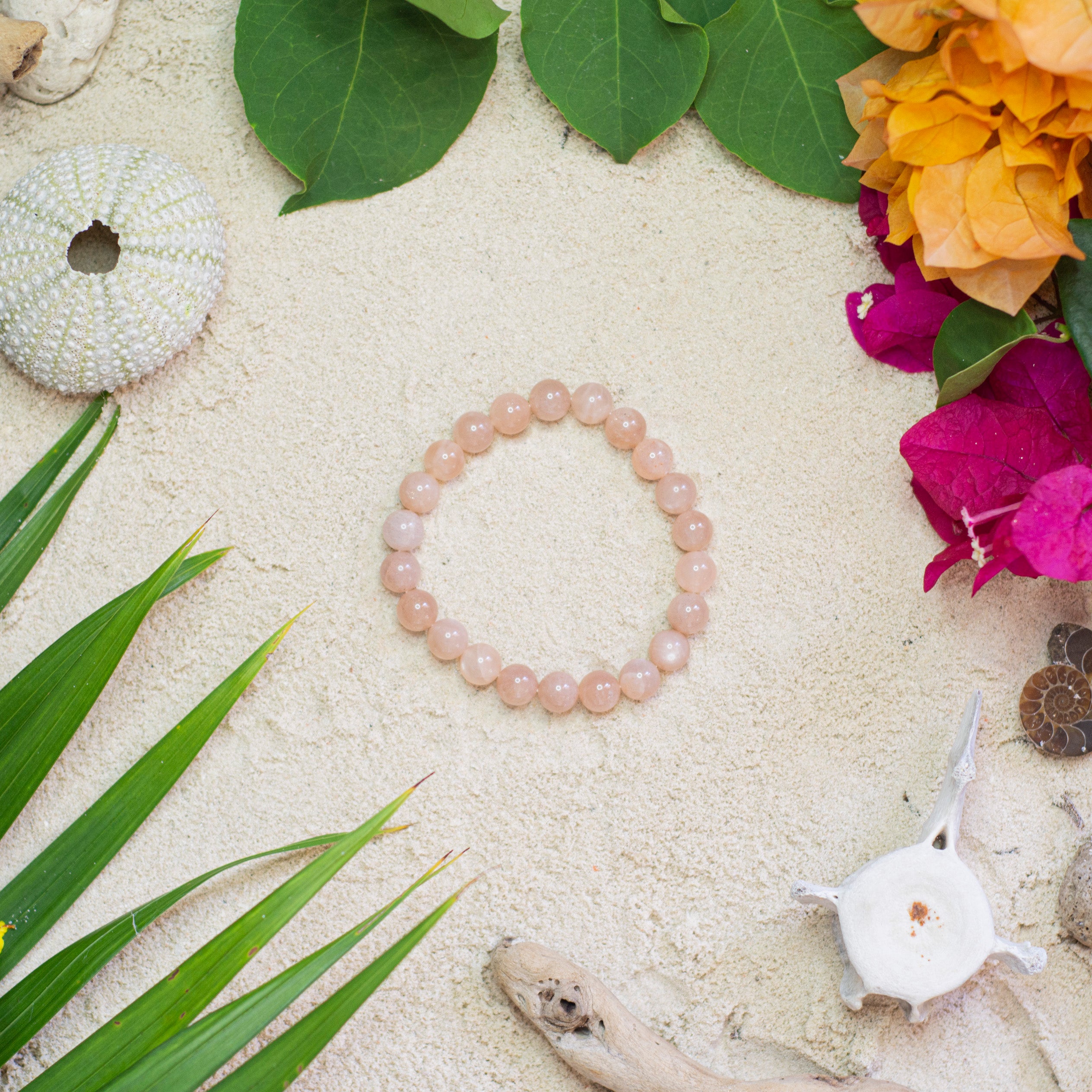 Peach Moonstone Bracelet