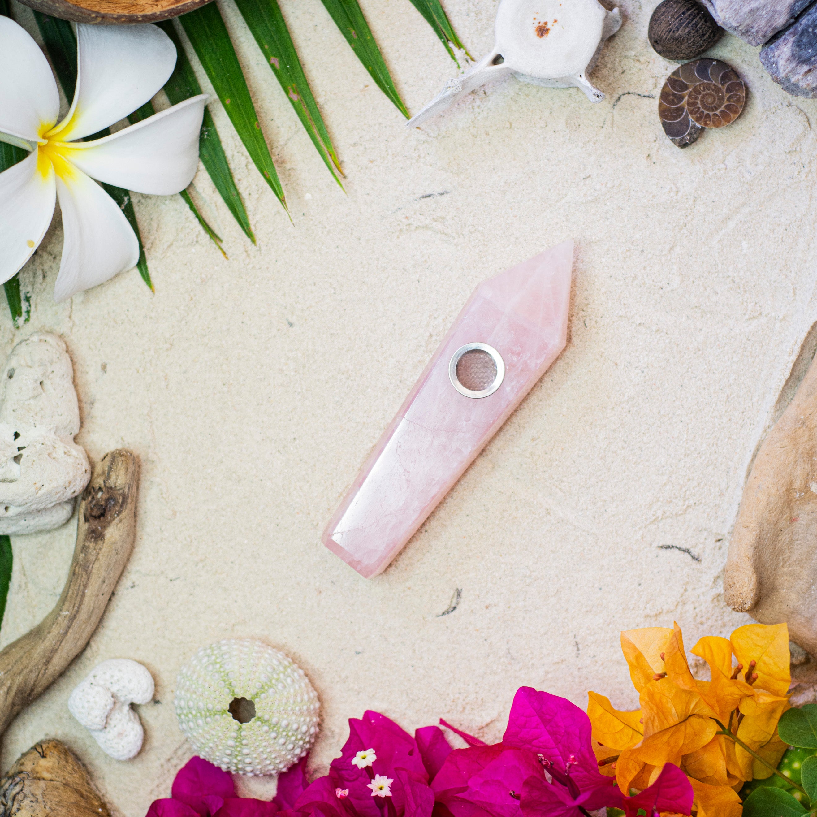 Rose Quartz Pipe