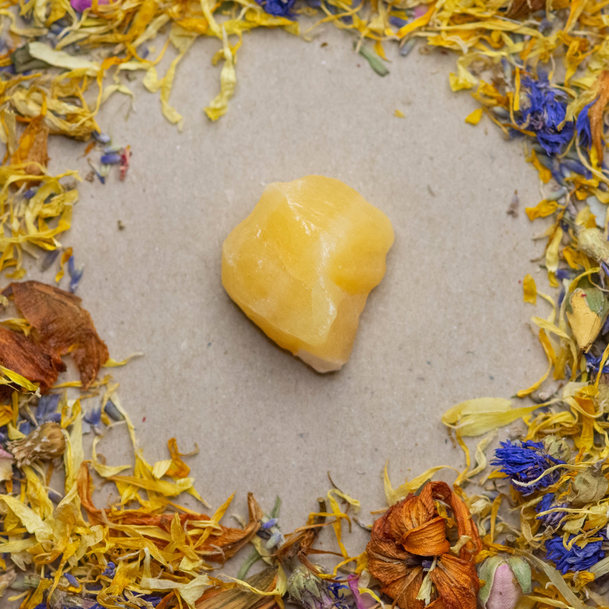 Orange Calcite Raw mini š²š½