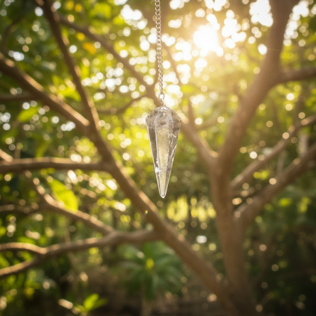 Clear Quartz Pendulum
