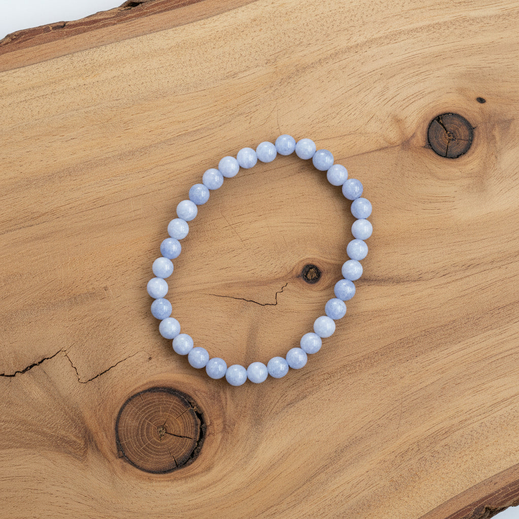 Blue Lace Agate Bracelet 5mm