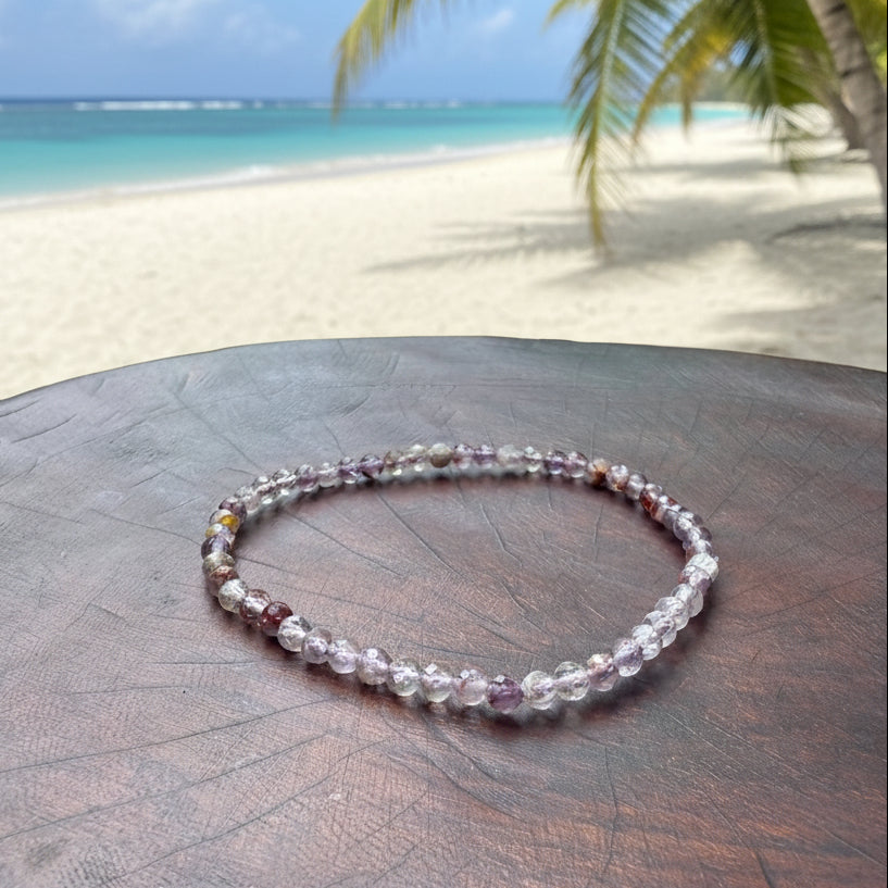 Super Seven Faceted Bracelet 4mm