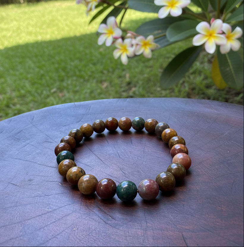 Marine Jasper Bracelet 8mm