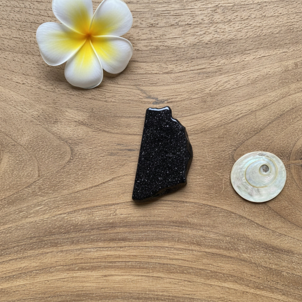 Blue Goldstone Flat Freeform