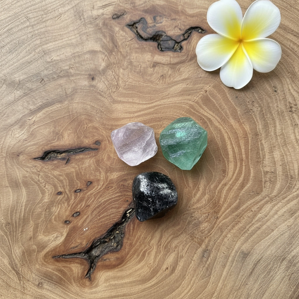 Fluorite Octahedron Tray