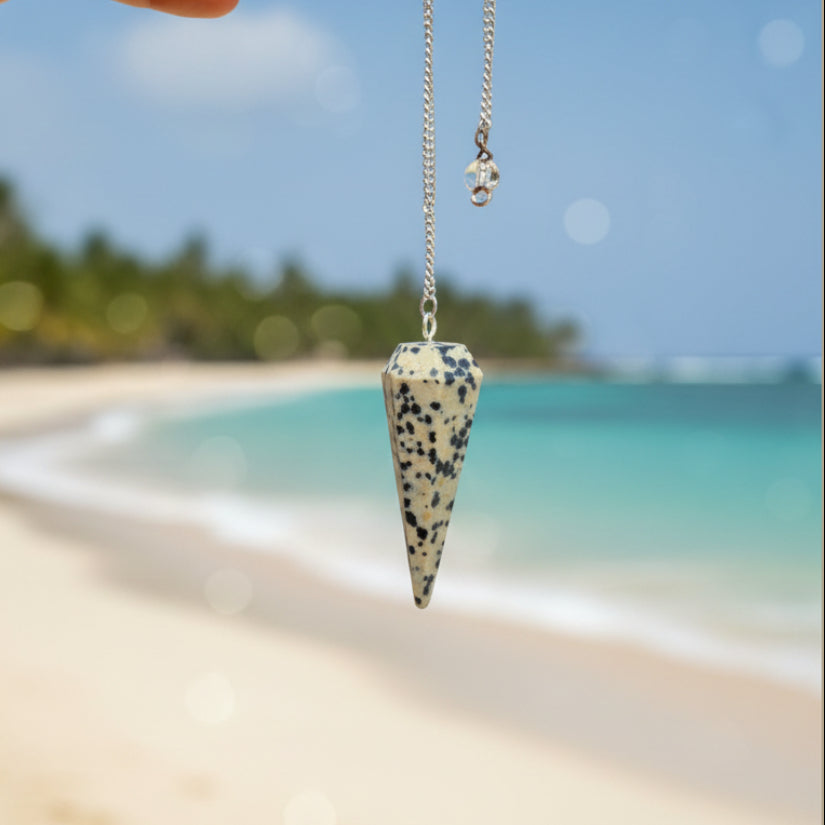Dalmatian Jasper Pendulum