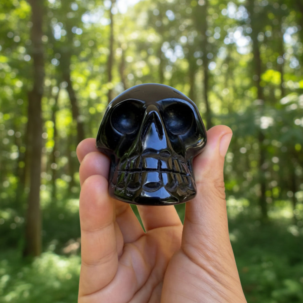 Black Obsidian Skull Premium