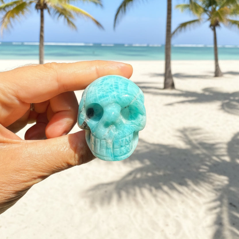 Amazonite Skull Small