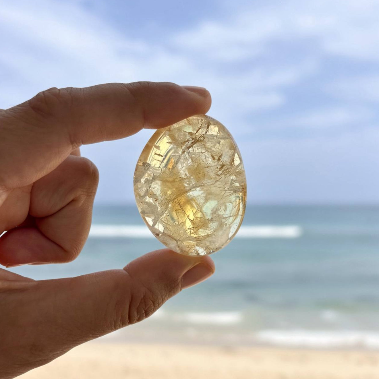 Citrine Palmstone