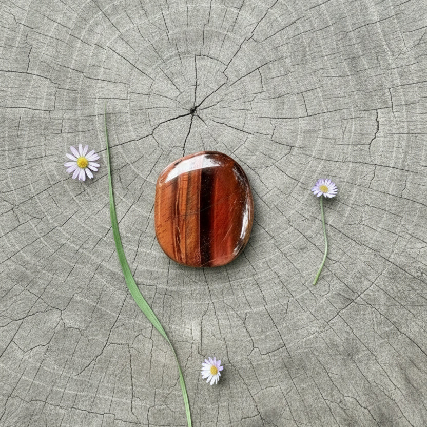 Red Tiger Eye Palmstone