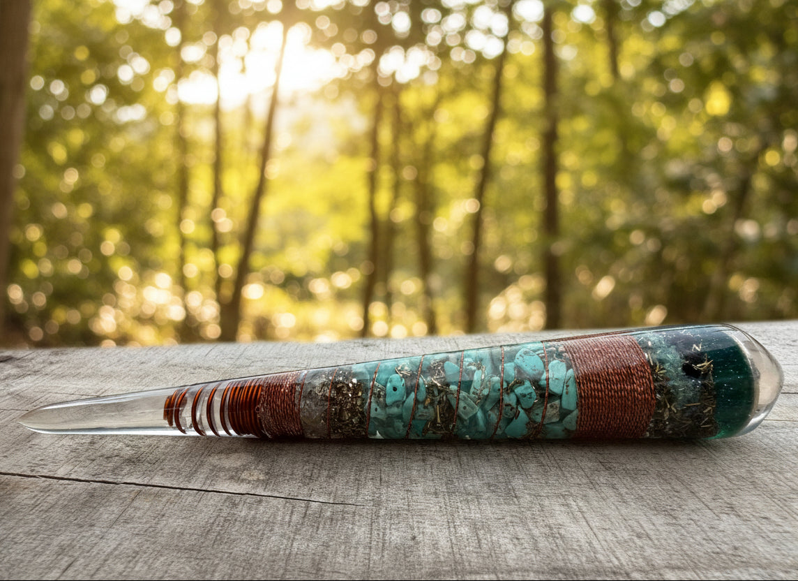 Orgonite Crystal Wand