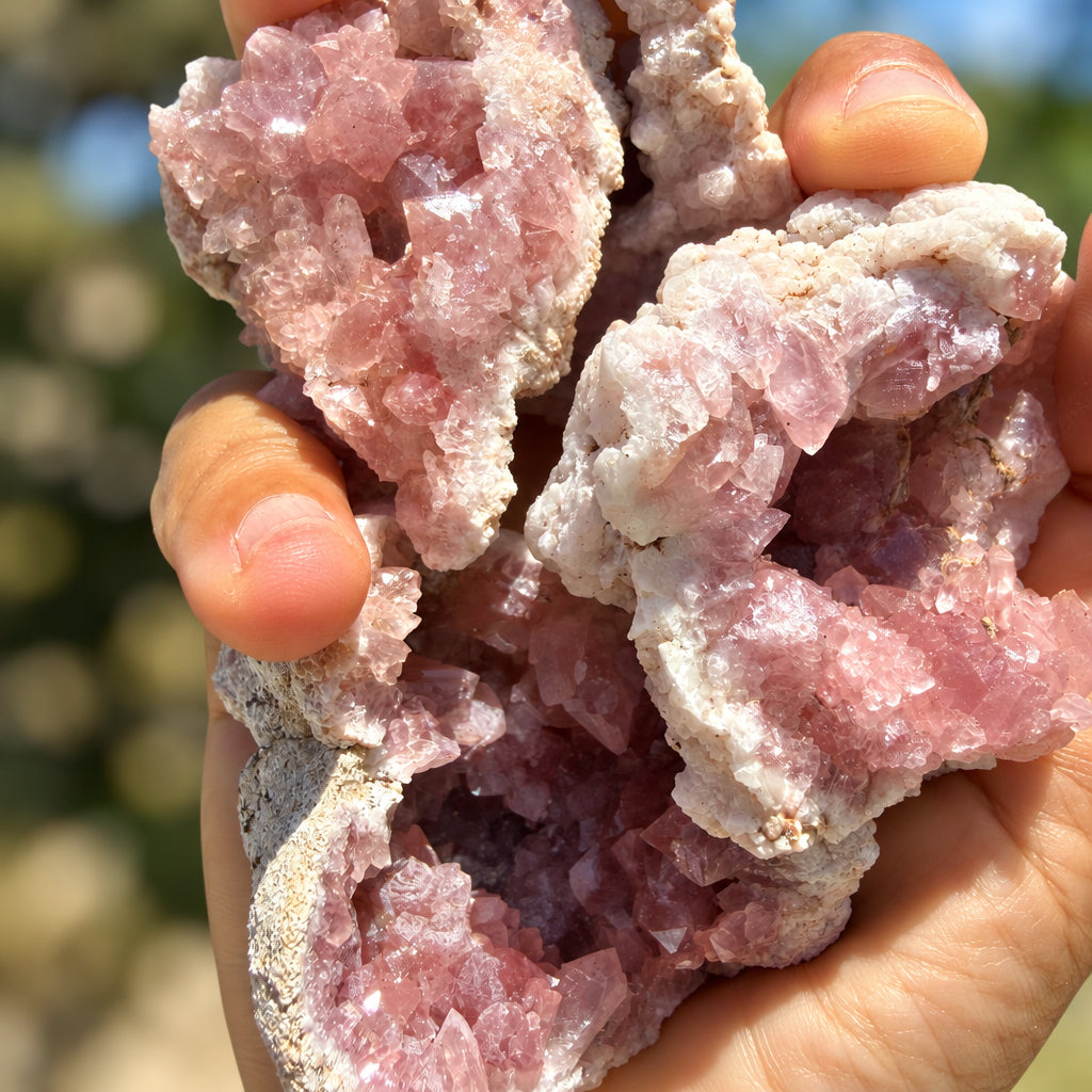 Pink Amethyst Cluster
