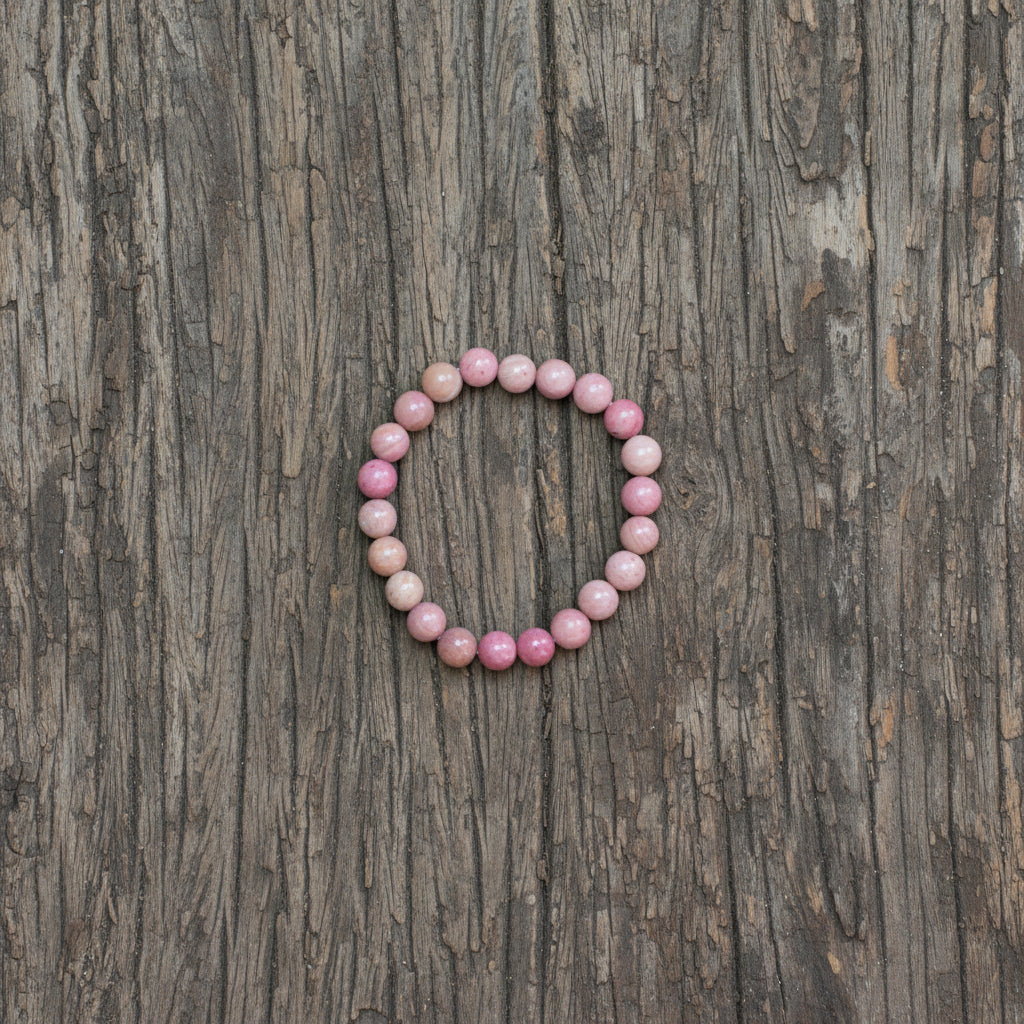 Pink Rhodonite Bracelet 6mm