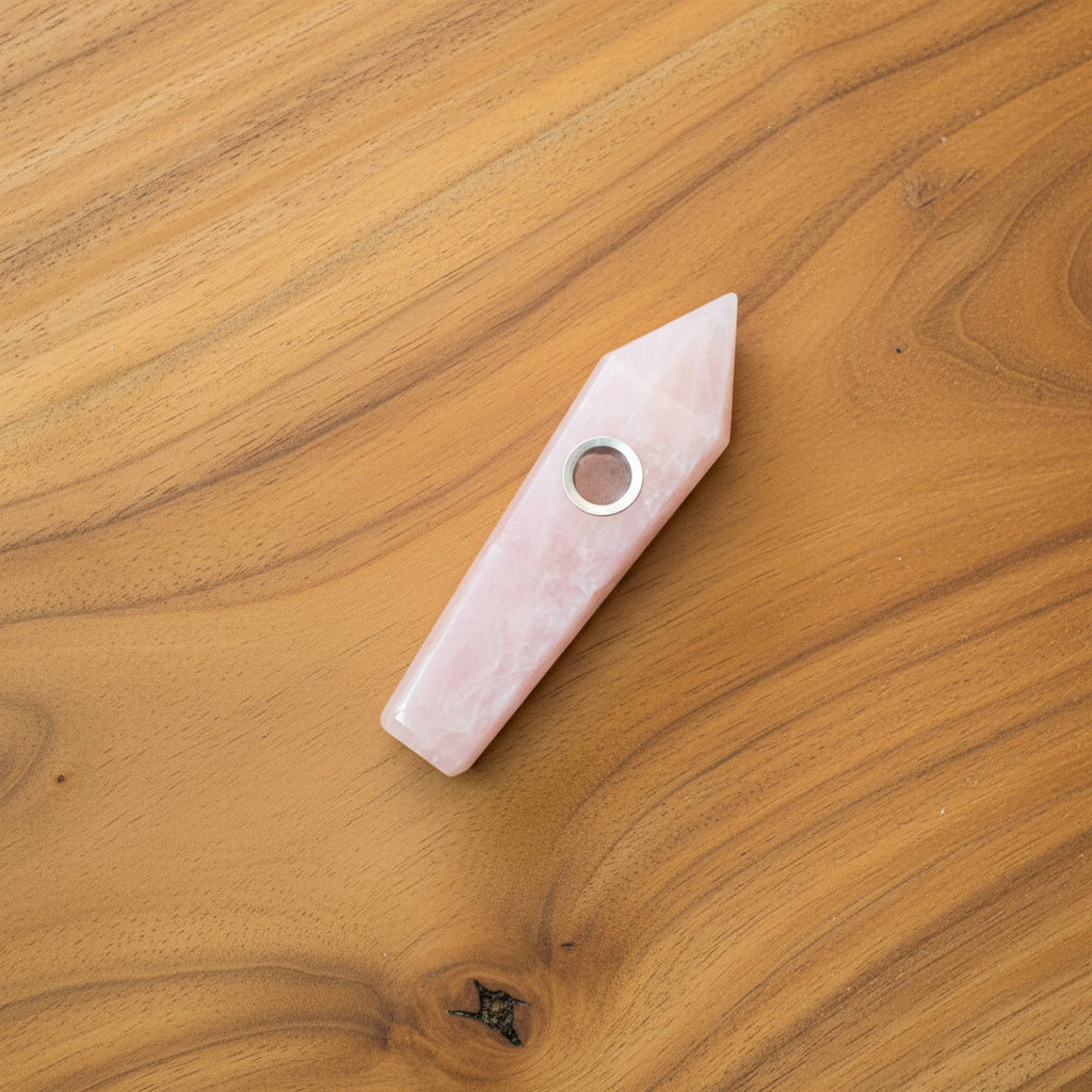 Rose Quartz Pipe