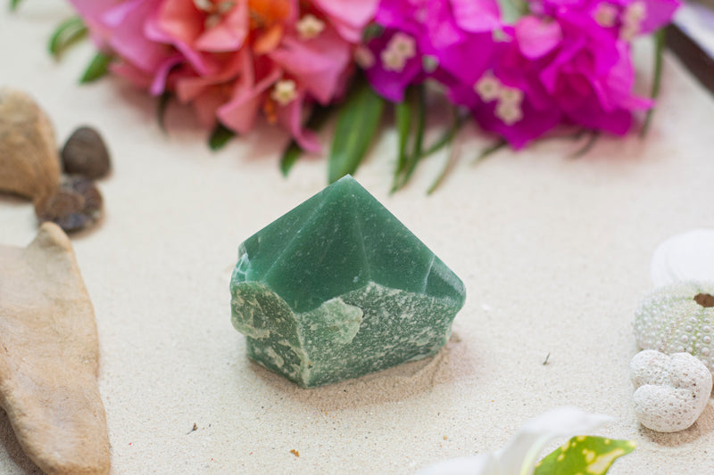 Green Aventurine Cut Base Tower