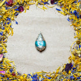 Tibetan Antique Silver Turquoise Pendant